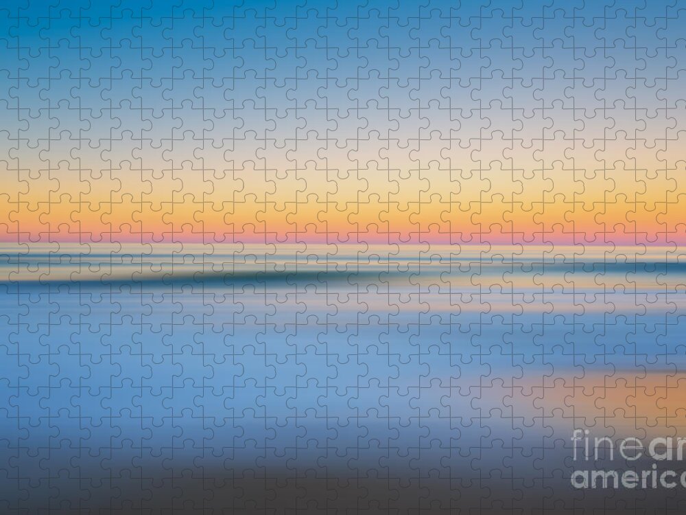 Nags Heah Jigsaw Puzzle featuring the photograph Finding Bliss Abstract Seascape by Michael Ver Sprill