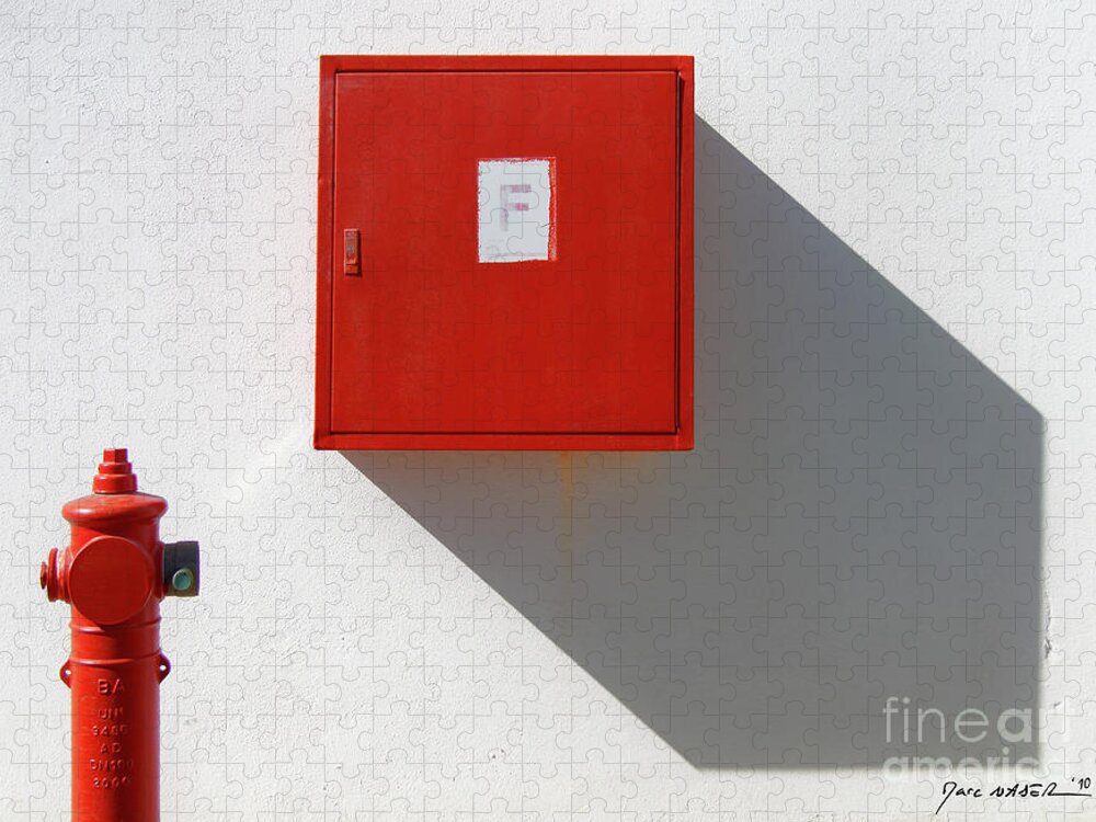 Fire Jigsaw Puzzle featuring the photograph Fire Hydrant by Marc Nader