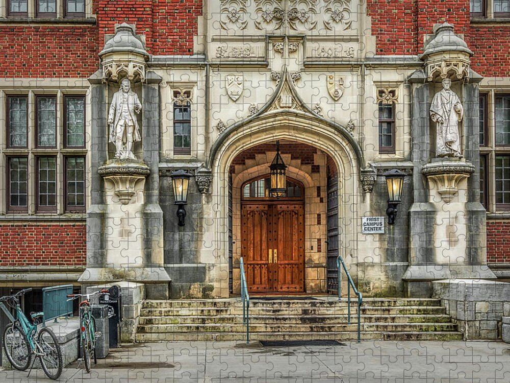 Princeton University Jigsaw Puzzle featuring the photograph First Campus Center Princeton University by Susan Candelario