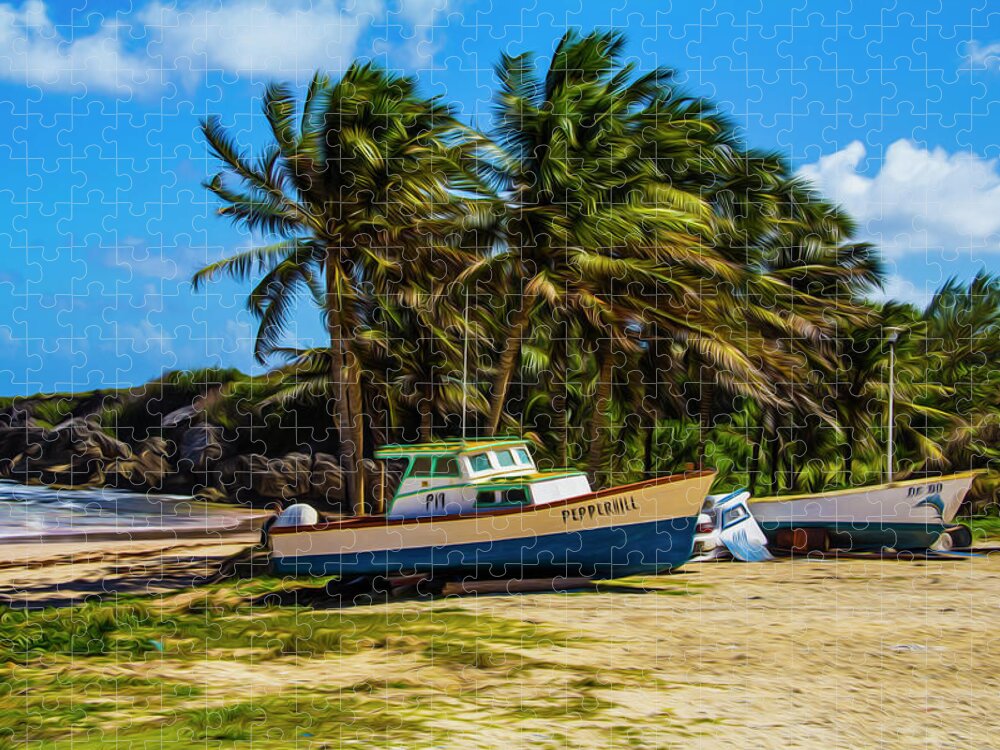 Fishing Jigsaw Puzzle featuring the photograph Fishing Boat by Stuart Manning