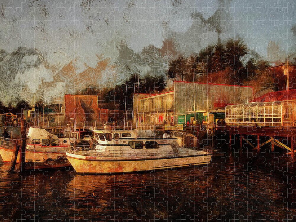Newport Jigsaw Puzzle featuring the photograph Fishing Trips Daily by Thom Zehrfeld