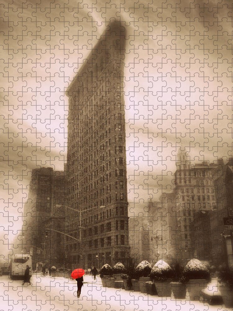 Flatiron Jigsaw Puzzle featuring the photograph Flatiron on Fifth by Jessica Jenney