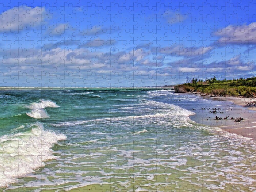 Florida Beaches Jigsaw Puzzle featuring the photograph Florida Gulf Coast Beaches by HH Photography of Florida