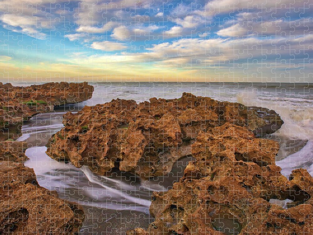Ocean Reef Park Jigsaw Puzzle featuring the photograph Florida Riviera Beach Ocean Reef Park by Juergen Roth