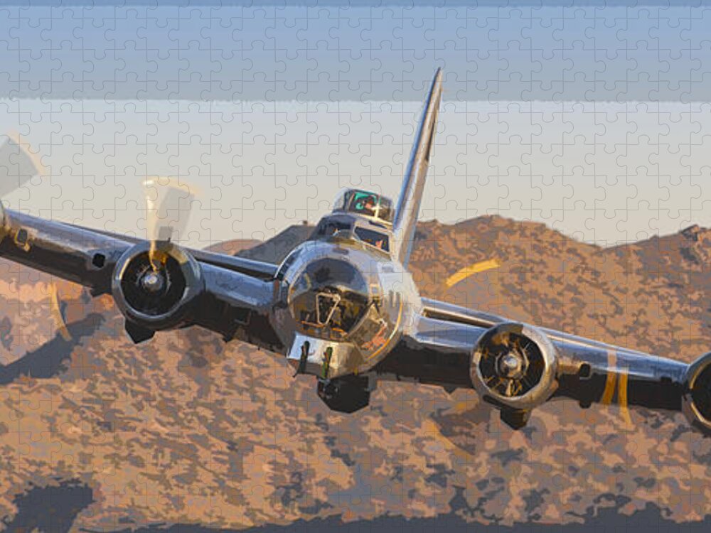 Boeing Jigsaw Puzzle featuring the photograph Flying Fortress by Jay Beckman