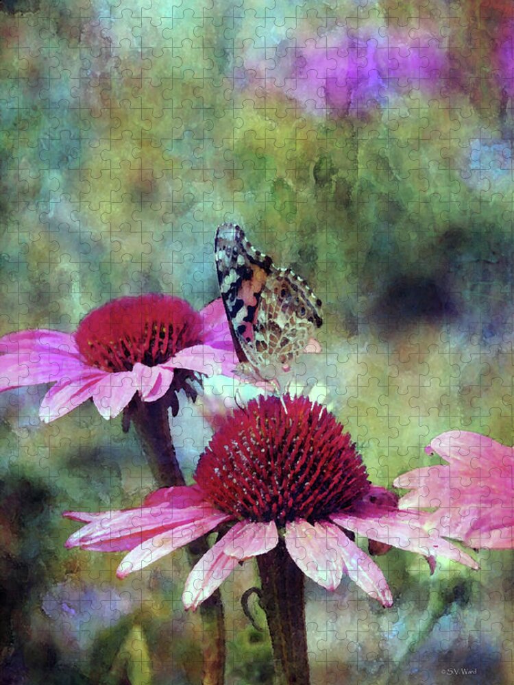 Butterfly Jigsaw Puzzle featuring the photograph Folded Impression 3752 IDP_2 by Steven Ward
