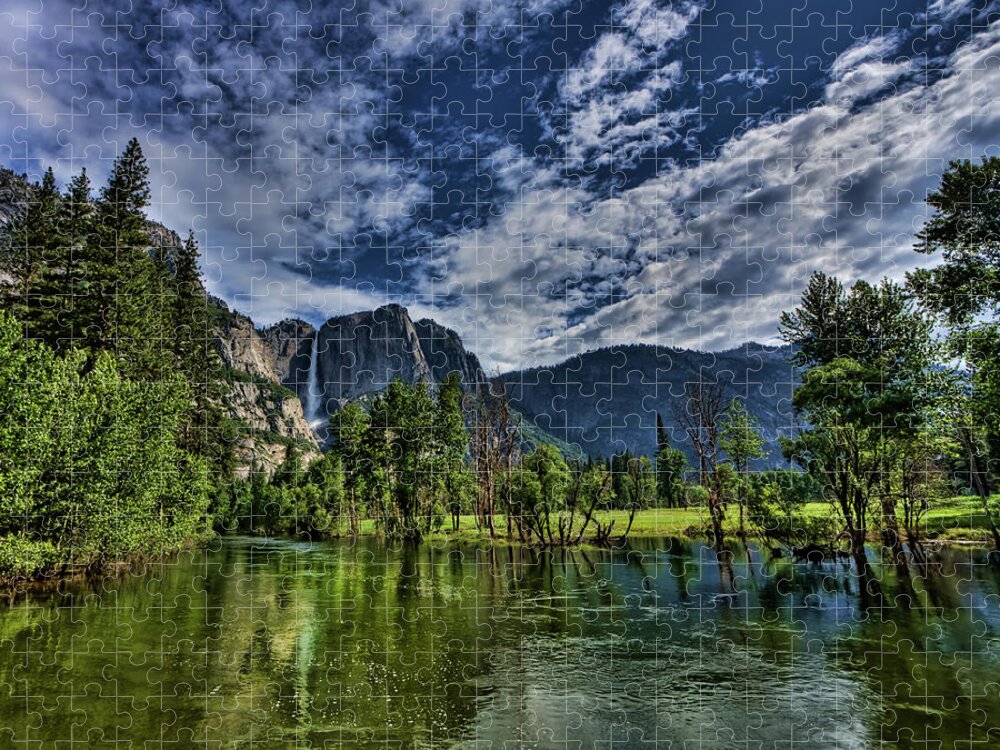 Yosemite Jigsaw Puzzle featuring the photograph Follow the River by Beth Sargent
