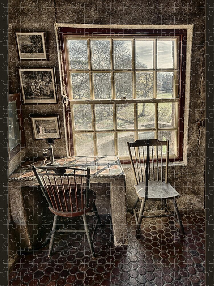 Fonthill Castle Jigsaw Puzzle featuring the photograph Fonthill Castle Guest Room by Robert Fawcett