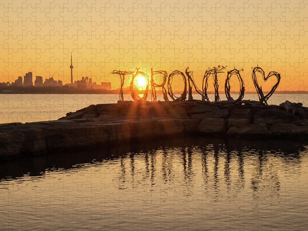 Georgia Mizuleva Jigsaw Puzzle featuring the photograph For the Love of Toronto by Georgia Mizuleva