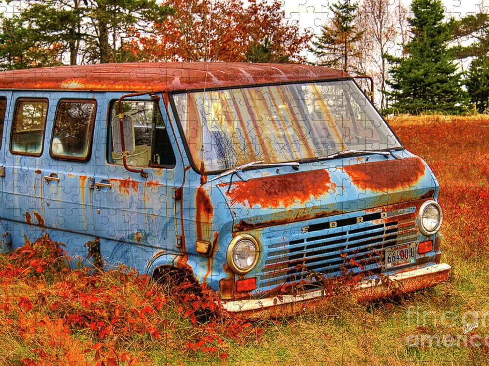 Ford Jigsaw Puzzle featuring the photograph Ford Van by Alana Ranney