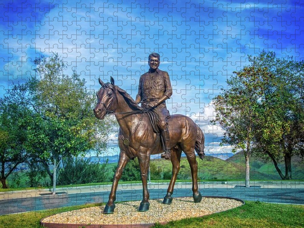 Ronald Reagan Jigsaw Puzzle featuring the photograph Forever Remembered by Lynn Bauer