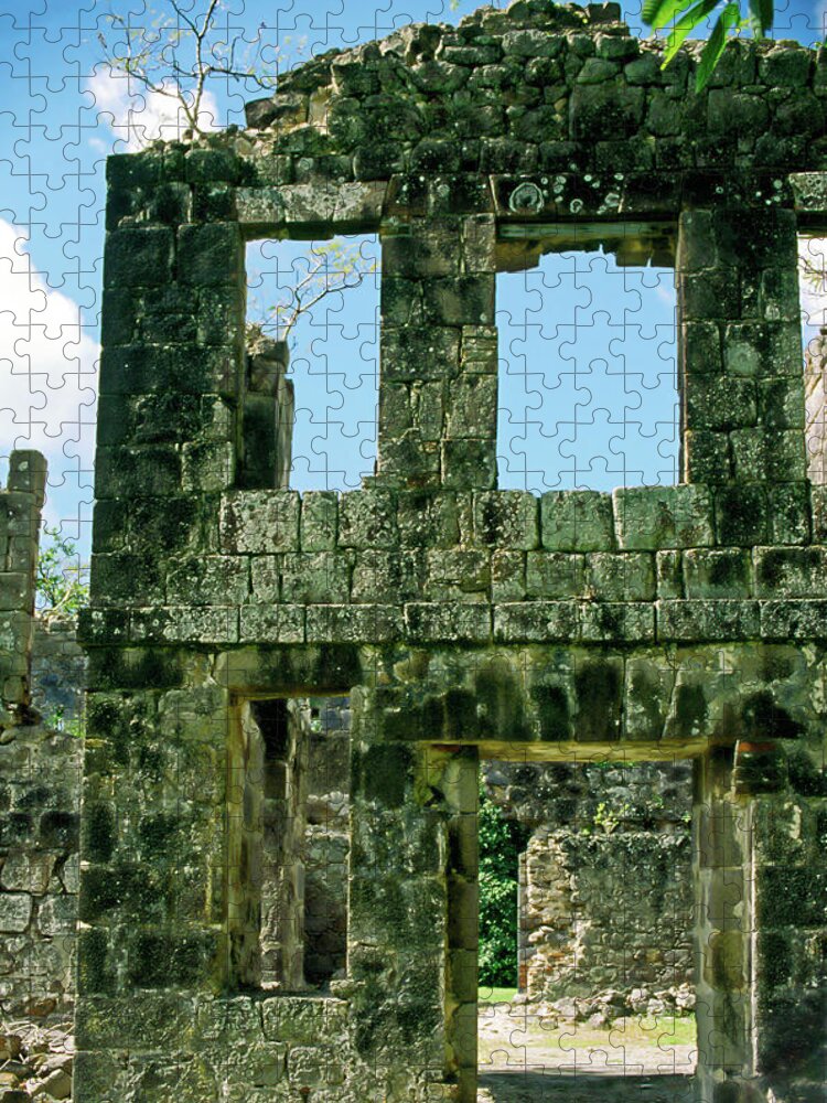 Officers' Quarters Remains Jigsaw Puzzle featuring the photograph Fort Shirley Dominica by Sally Weigand