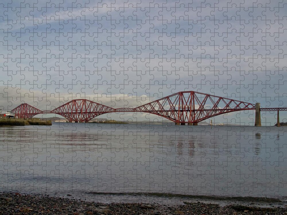 Forth Bridge Jigsaw Puzzle featuring the photograph Forth Rail Bridge by Elena Perelman
