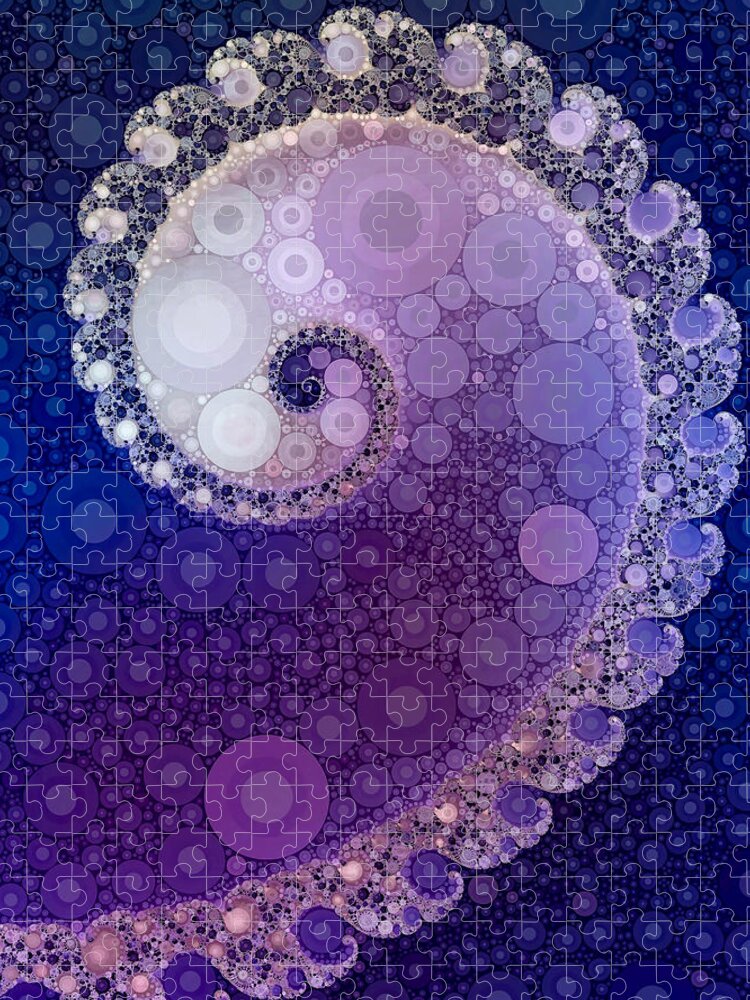 Fractals And Old Lace Jigsaw Puzzle featuring the digital art Fractals and Old Lace by Susan Maxwell Schmidt