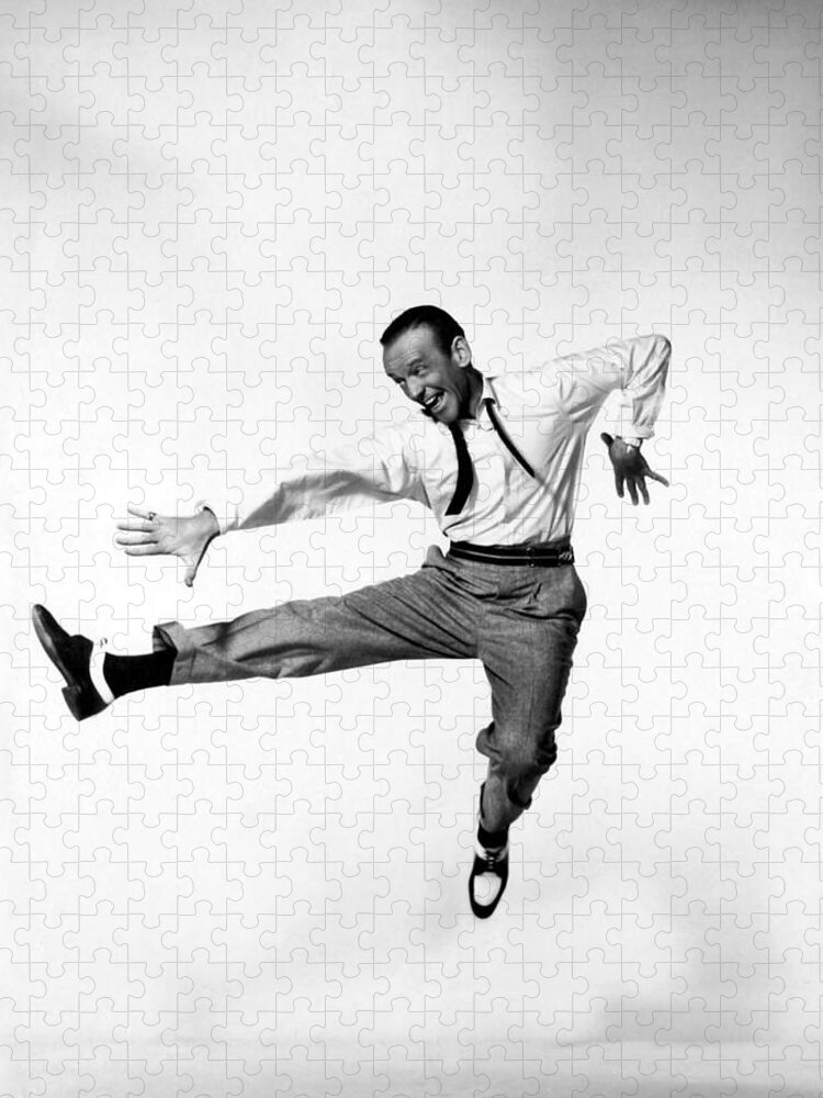 Fred Astaire Jigsaw Puzzle featuring the photograph Fred Astaire by Georgia Clare