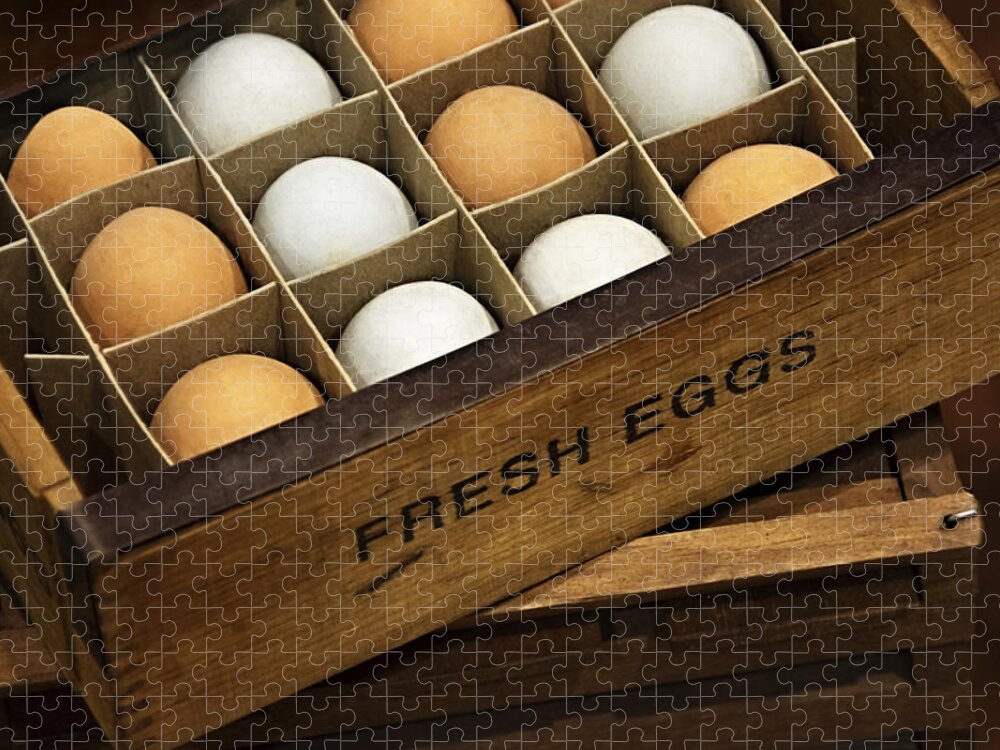 Fresh Jigsaw Puzzle featuring the photograph Fresh Eggs by Mitch Spence