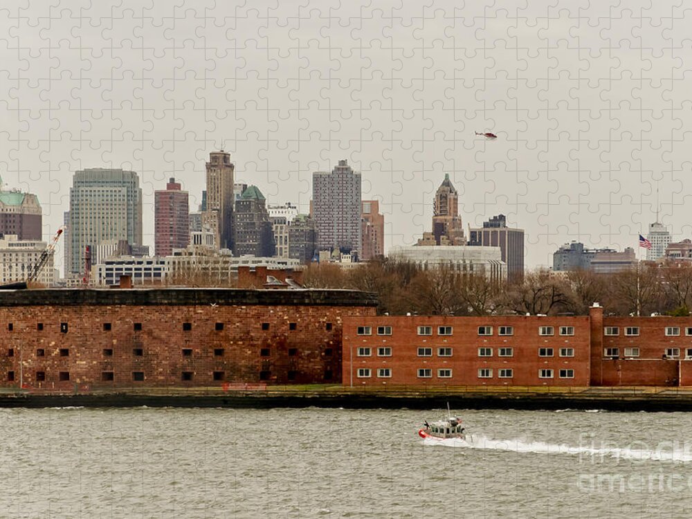 Ny Jigsaw Puzzle featuring the photograph From the sky and from water. by Elena Perelman