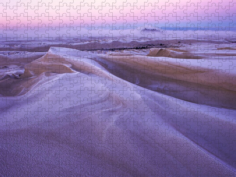 Coast Jigsaw Puzzle featuring the photograph Frost on the Dunes by Robert Potts