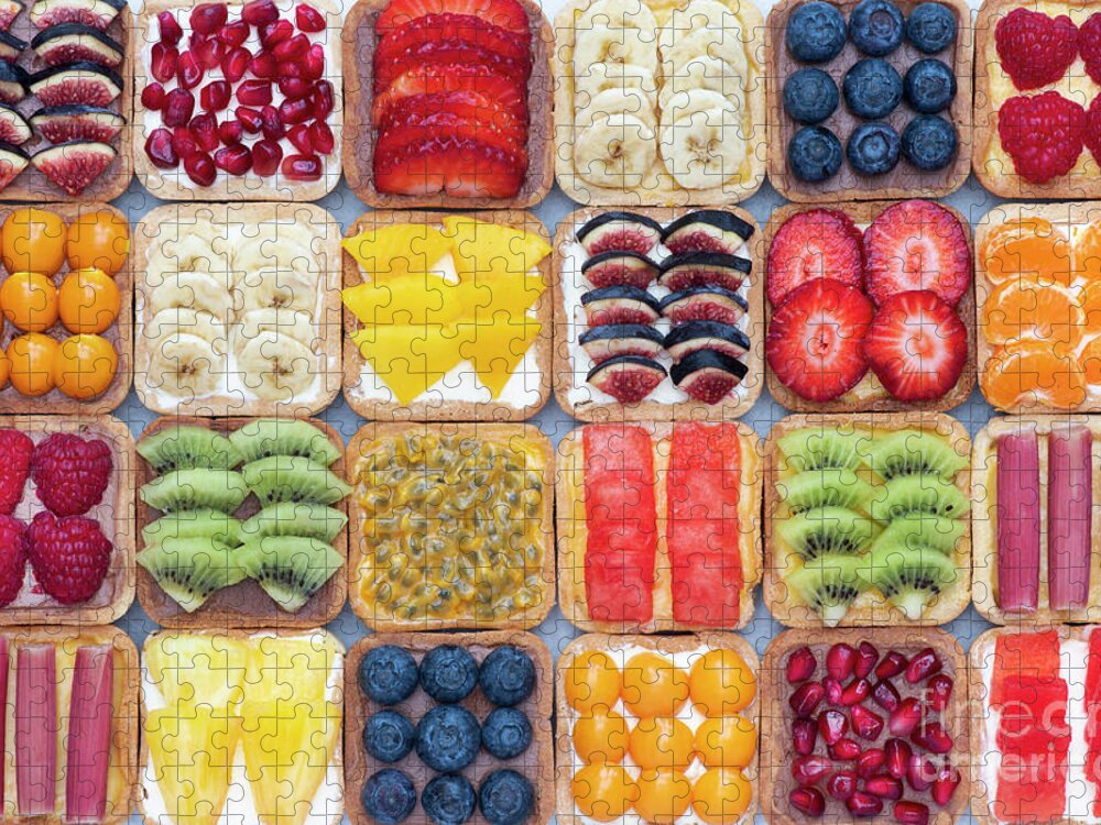 Fruit Tarts Jigsaw Puzzle featuring the photograph Fruit Squared by Tim Gainey