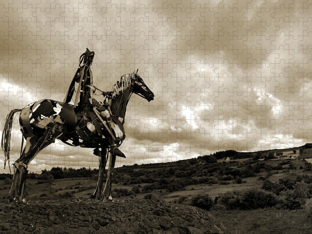 Gaelic Chieftain Jigsaw Puzzle featuring the photograph Gaelic Chieftain. by Terence Davis
