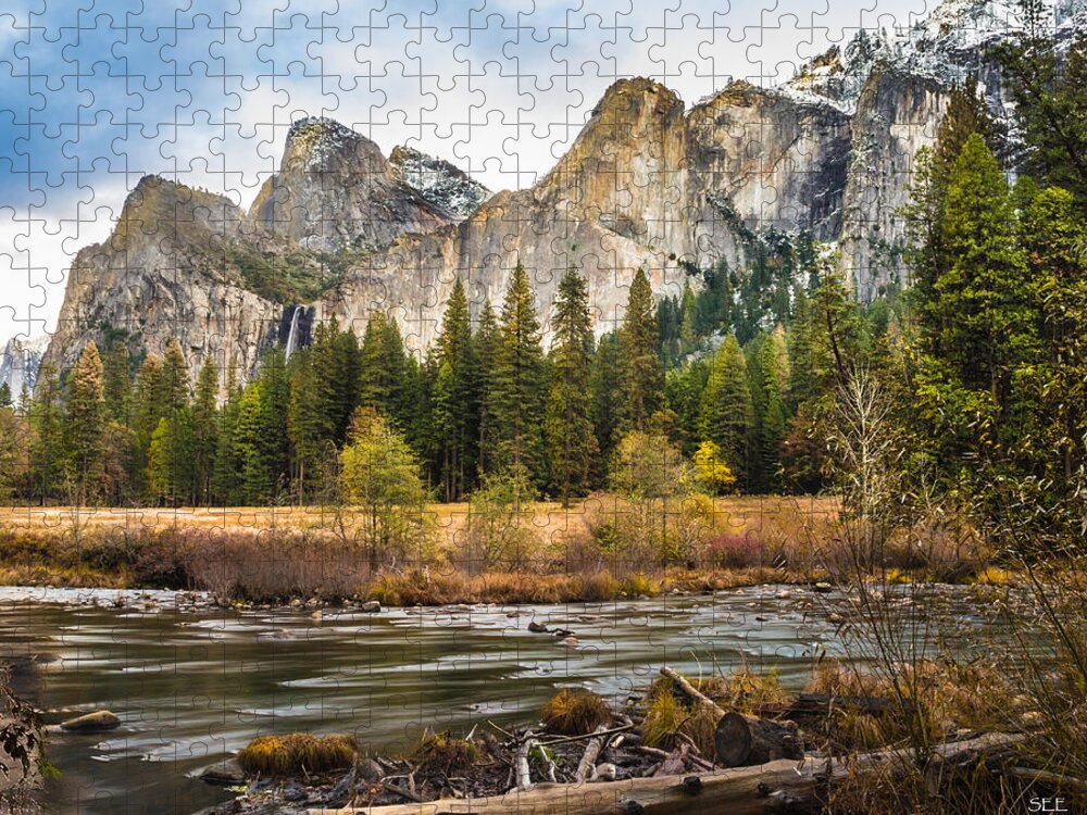Susaneileenevans Jigsaw Puzzle featuring the photograph Gates of the Valley by Susan Eileen Evans