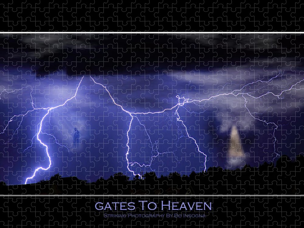 Religious Jigsaw Puzzle featuring the photograph Gates to Heaven Color Poster by James BO Insogna