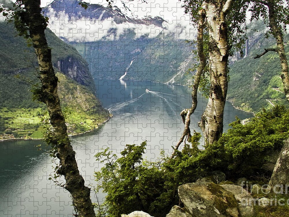 Europe Jigsaw Puzzle featuring the photograph Geiranger Fjord by Heiko Koehrer-Wagner