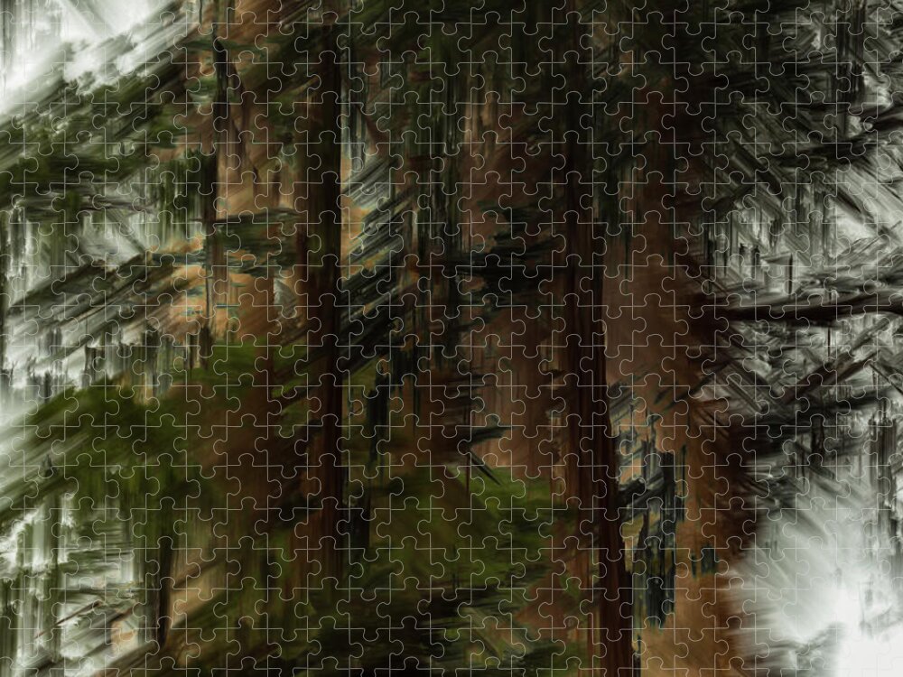 Sequoias Jigsaw Puzzle featuring the photograph Giant Sequoias by Deborah Hughes