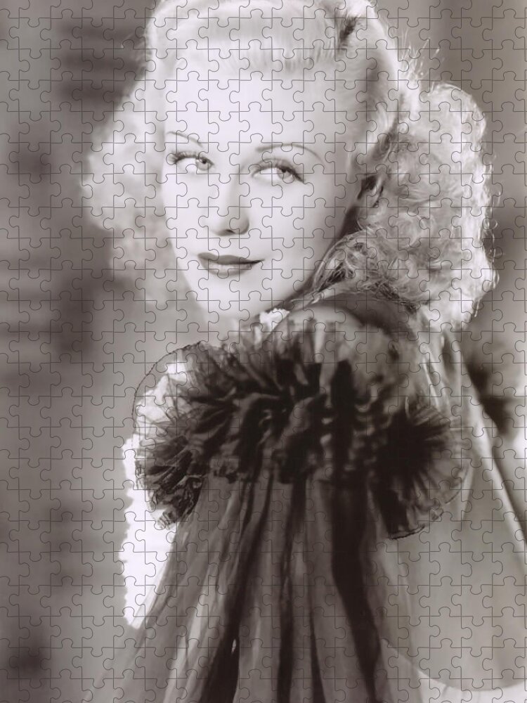 Ginger Rogers Jigsaw Puzzle featuring the digital art Ginger Rogers by Georgia Clare