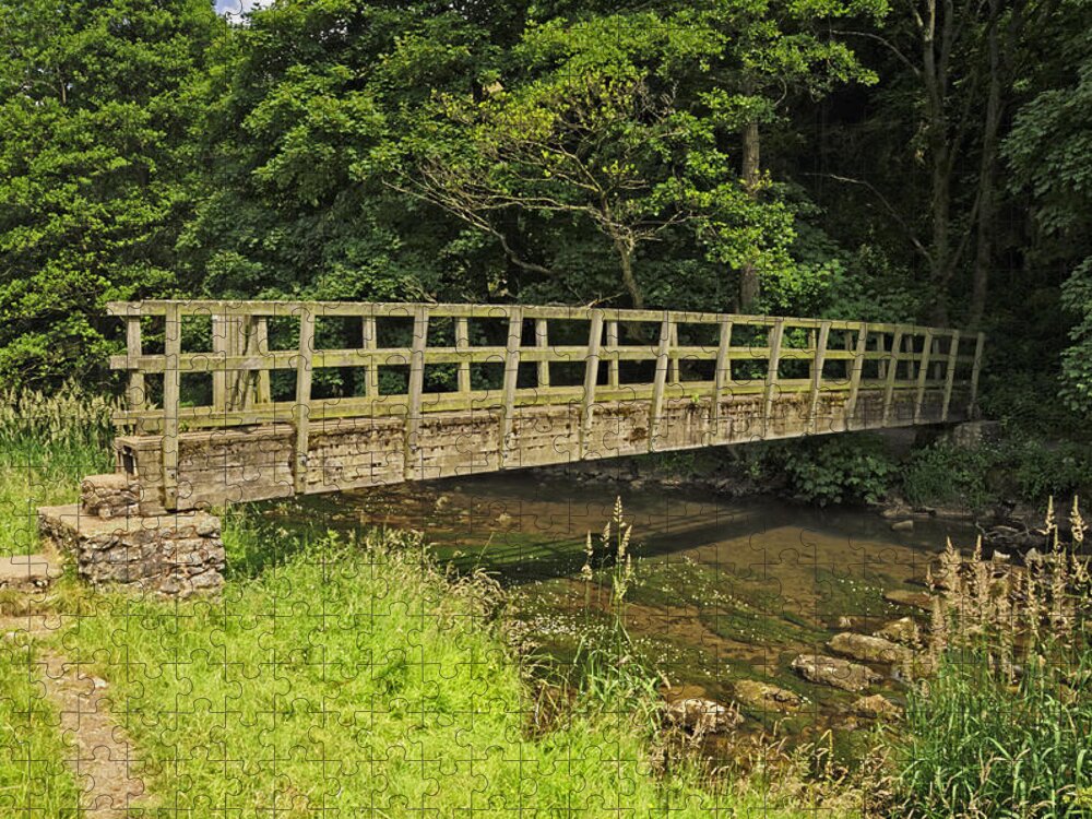 Britain Jigsaw Puzzle featuring the photograph Gipsy Bank Bridge - Wolfscote Dale by Rod Johnson