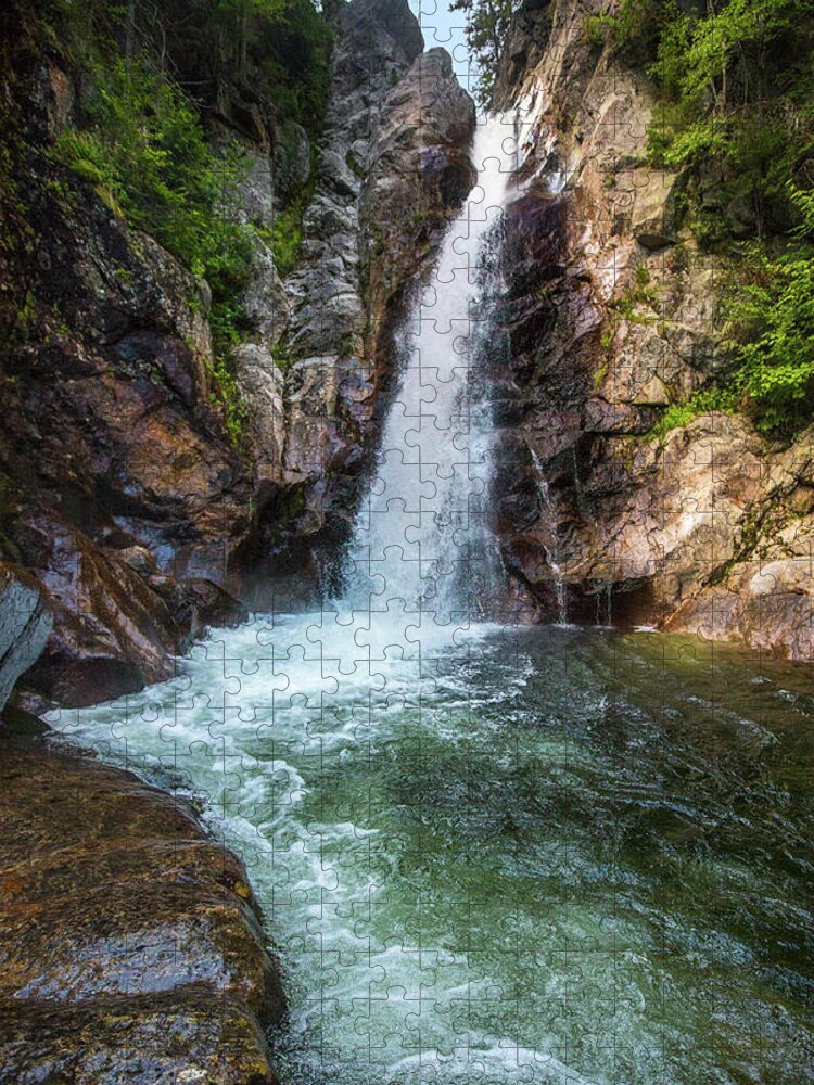 Glen Jigsaw Puzzle featuring the photograph Glen Ellis Falls Summer by White Mountain Images