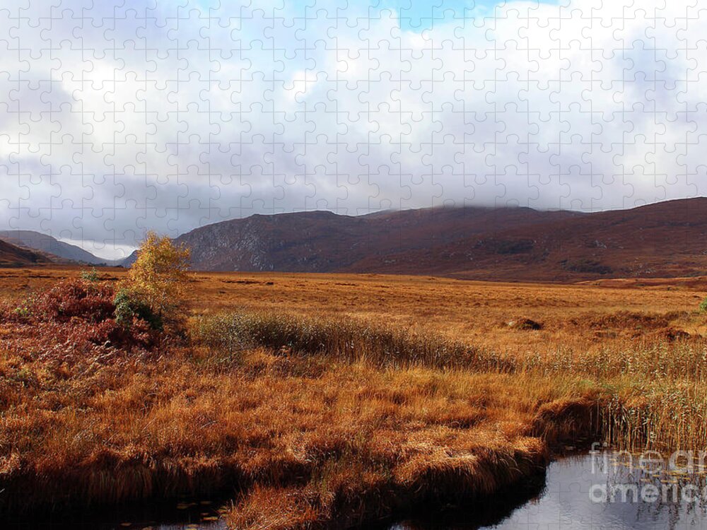 Eddie Barron Jigsaw Puzzle featuring the photograph Wide Open Space Donegal Ireland by Eddie Barron