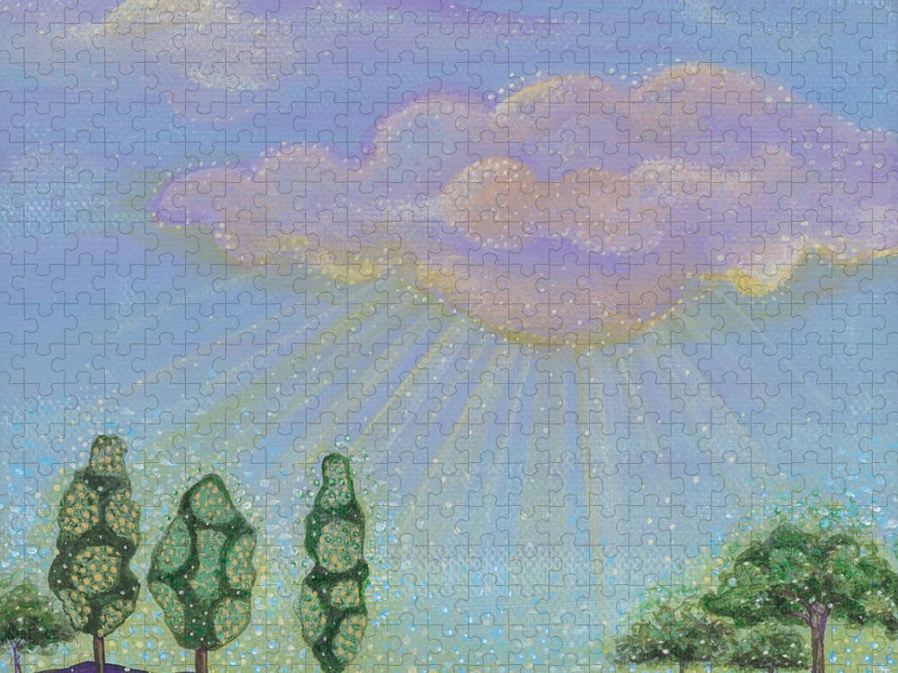 God's Grace Jigsaw Puzzle featuring the painting God's Grace by Tanielle Childers
