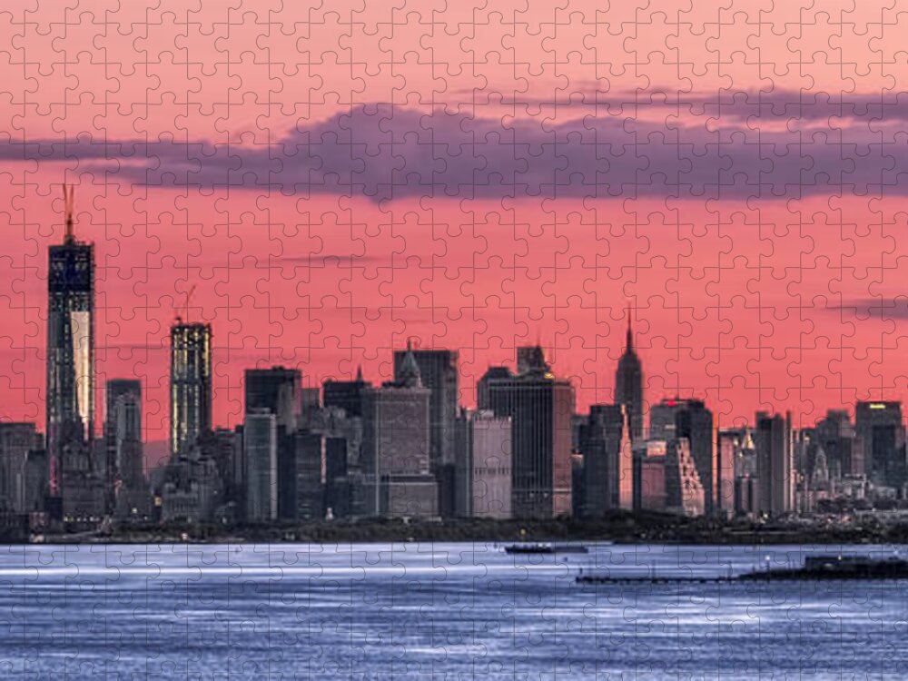 Sunrise Jigsaw Puzzle featuring the photograph Good Morning New York by Evelina Kremsdorf