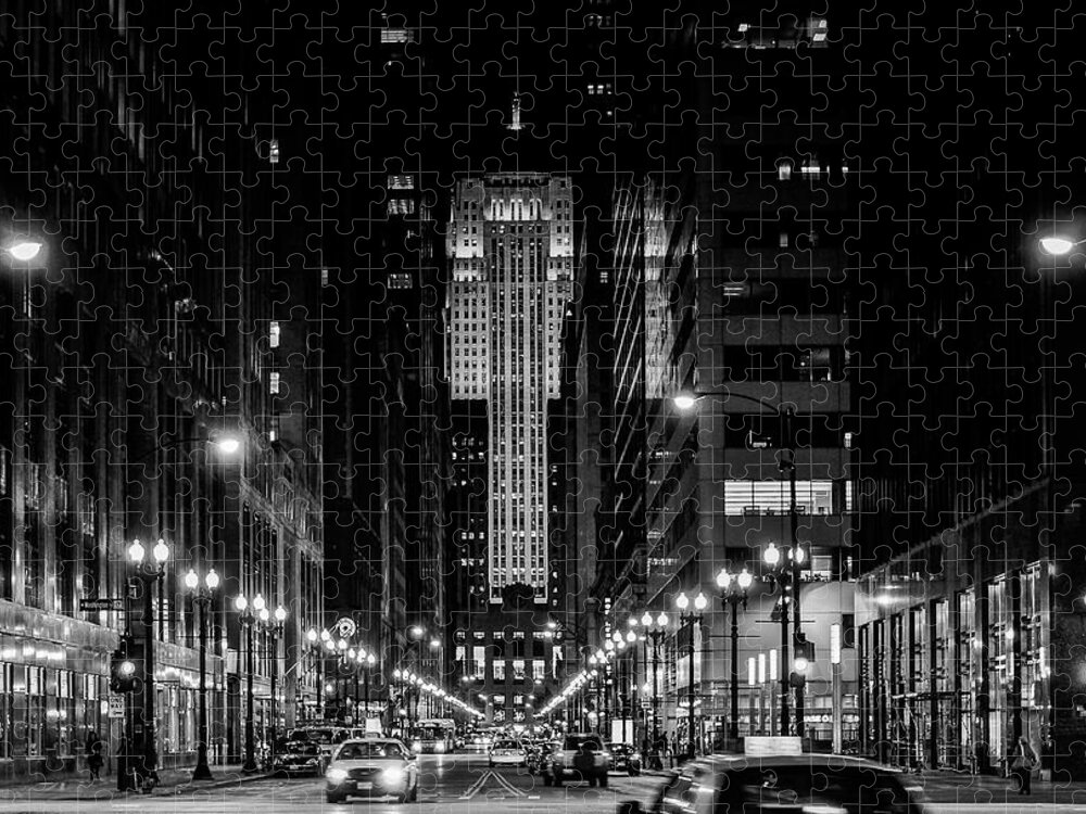 Chicago Board Of Trade Jigsaw Puzzle featuring the photograph Gotham by John Roach