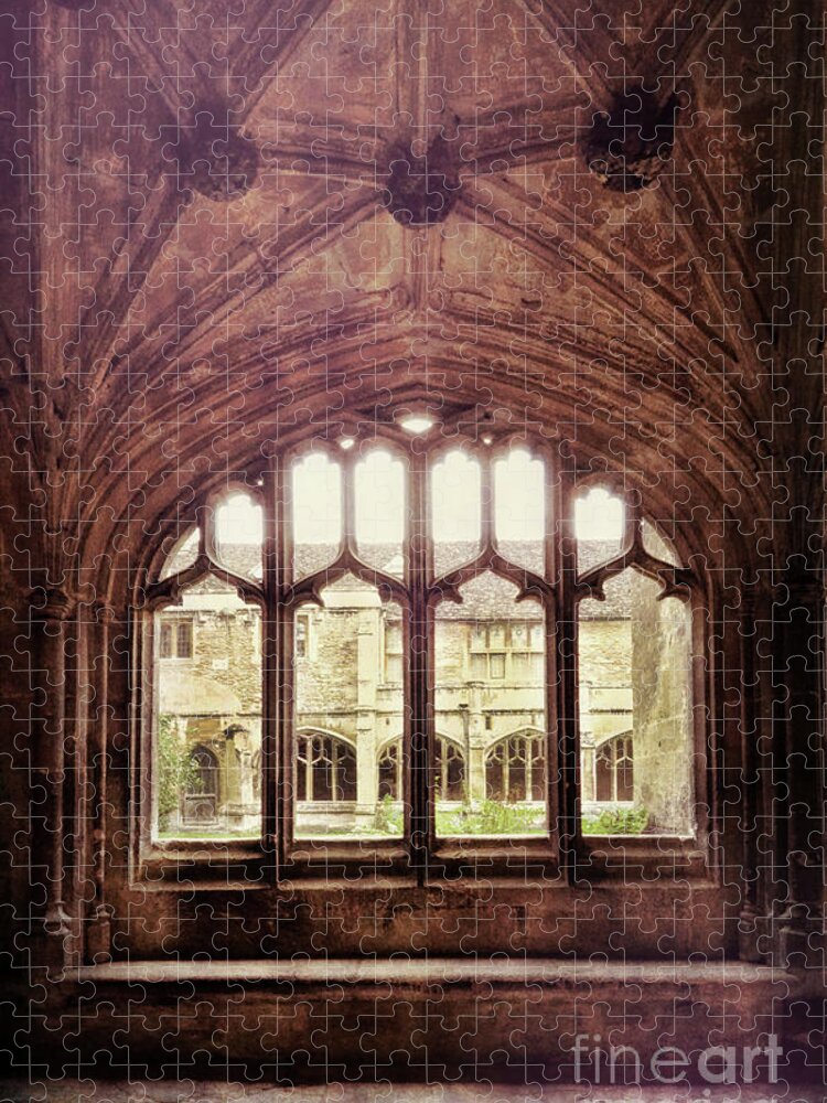 Window Jigsaw Puzzle featuring the photograph Gothic Window by Jill Battaglia
