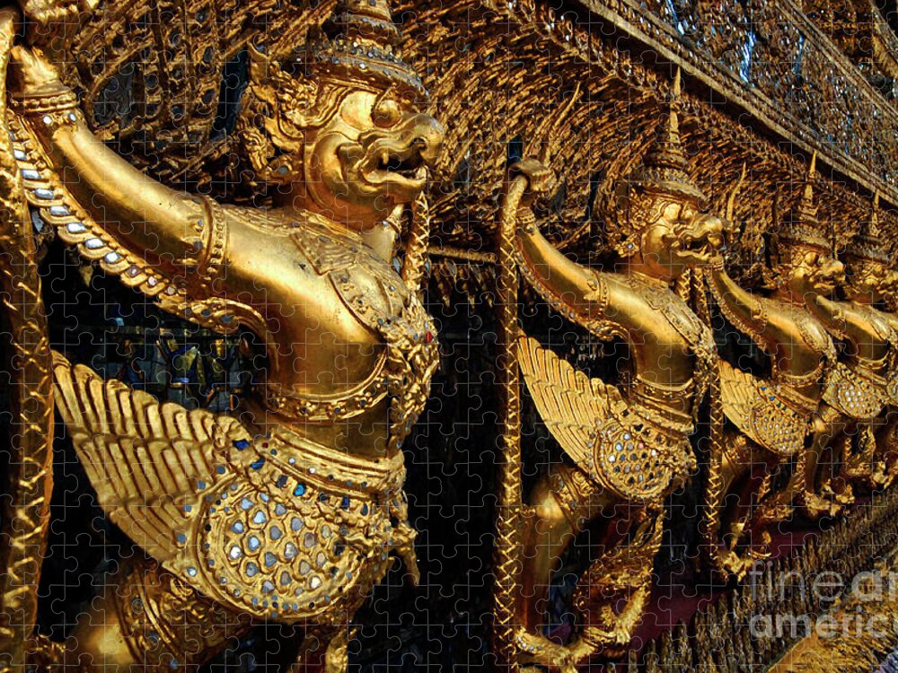  Jigsaw Puzzle featuring the photograph Grand Palace Bangkok 3 by Bob Christopher