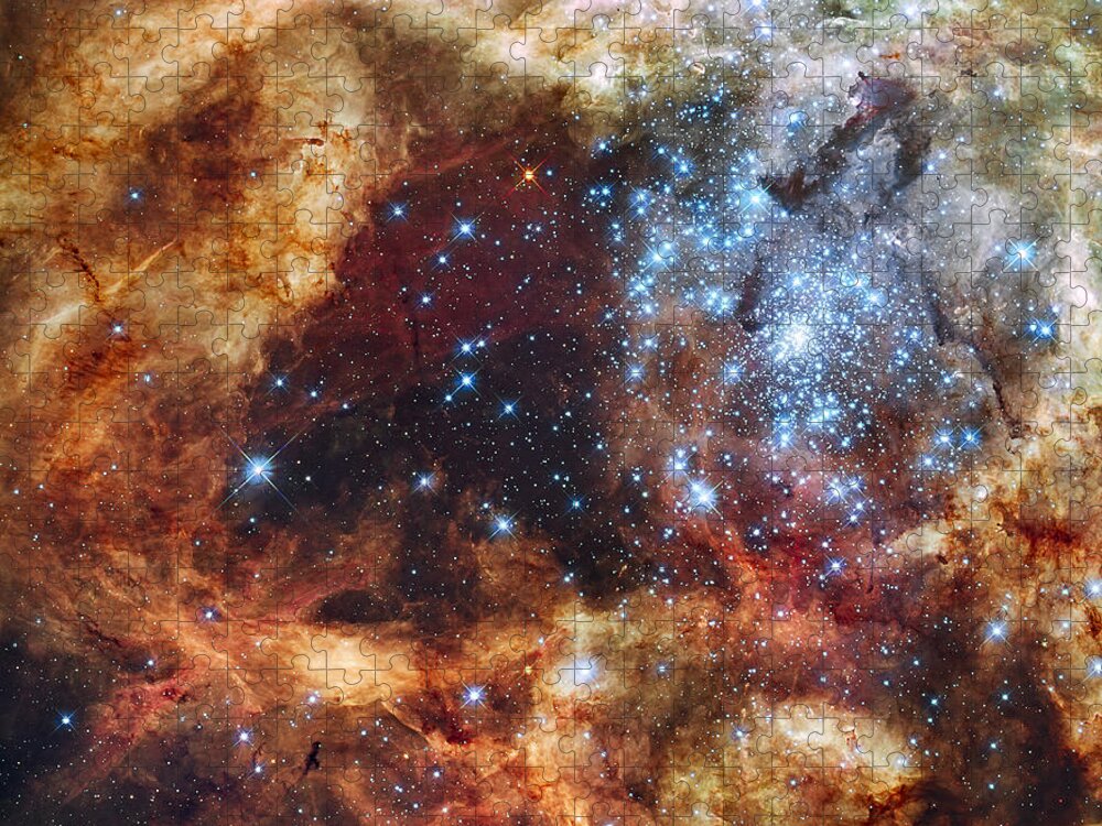 Space Jigsaw Puzzle featuring the photograph Grand Star Forming - A Stellar Nursery by Mark Kiver