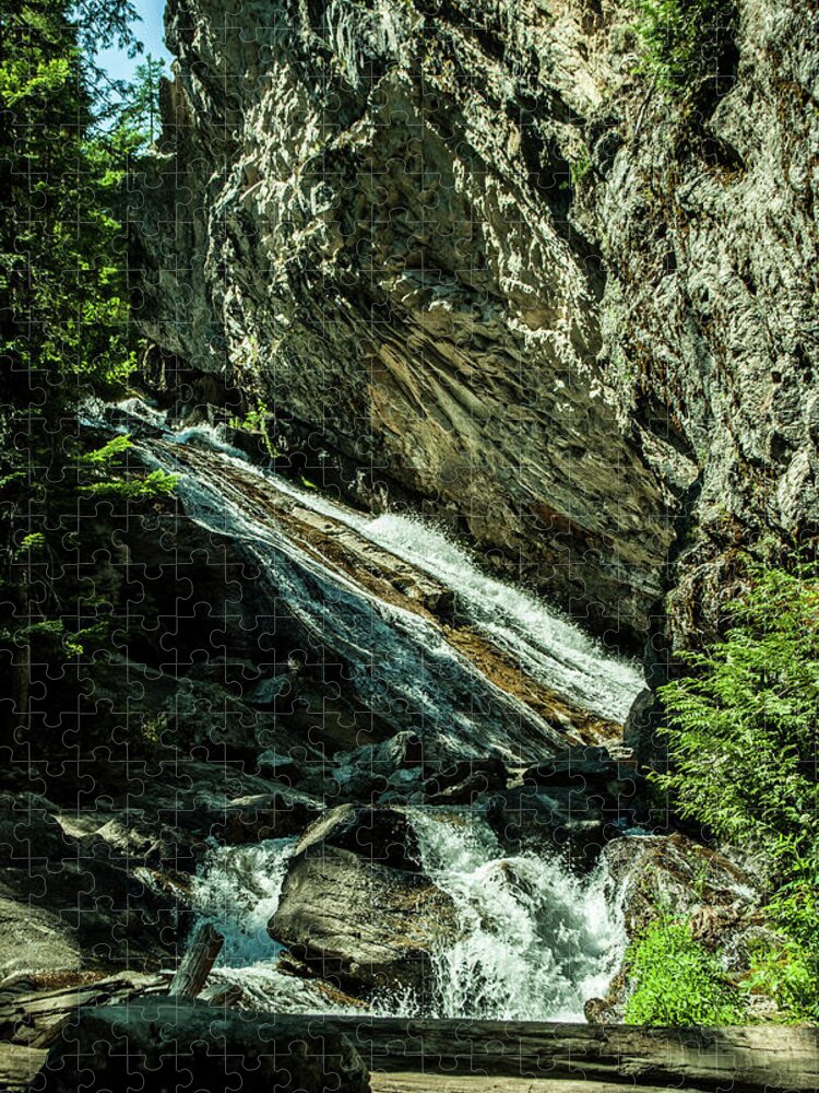Granite Falls Jigsaw Puzzle featuring the photograph Granite Falls Of Ancient Cedars by Troy Stapek