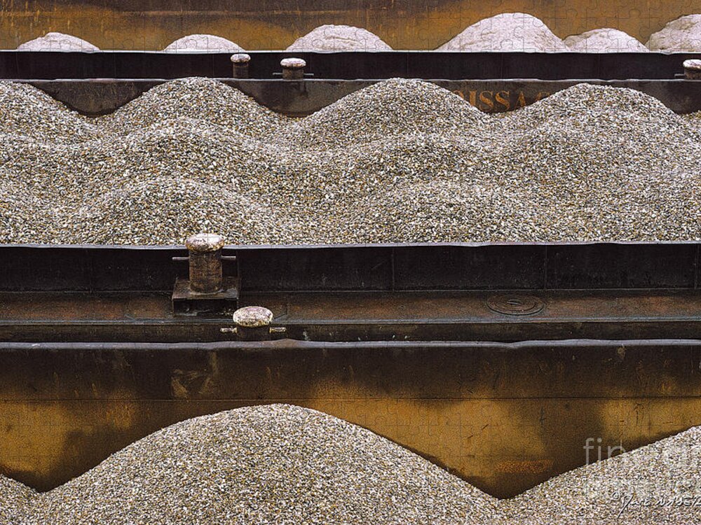 Photography Jigsaw Puzzle featuring the photograph Gravel Waves, Paris 1968 by Marc Nader