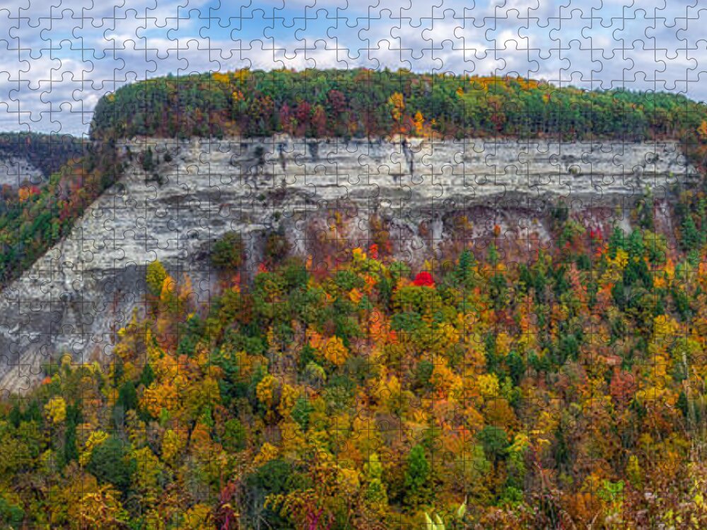 Great Bend Overlook Jigsaw Puzzle featuring the photograph Great Bend Overlook by Mark Papke