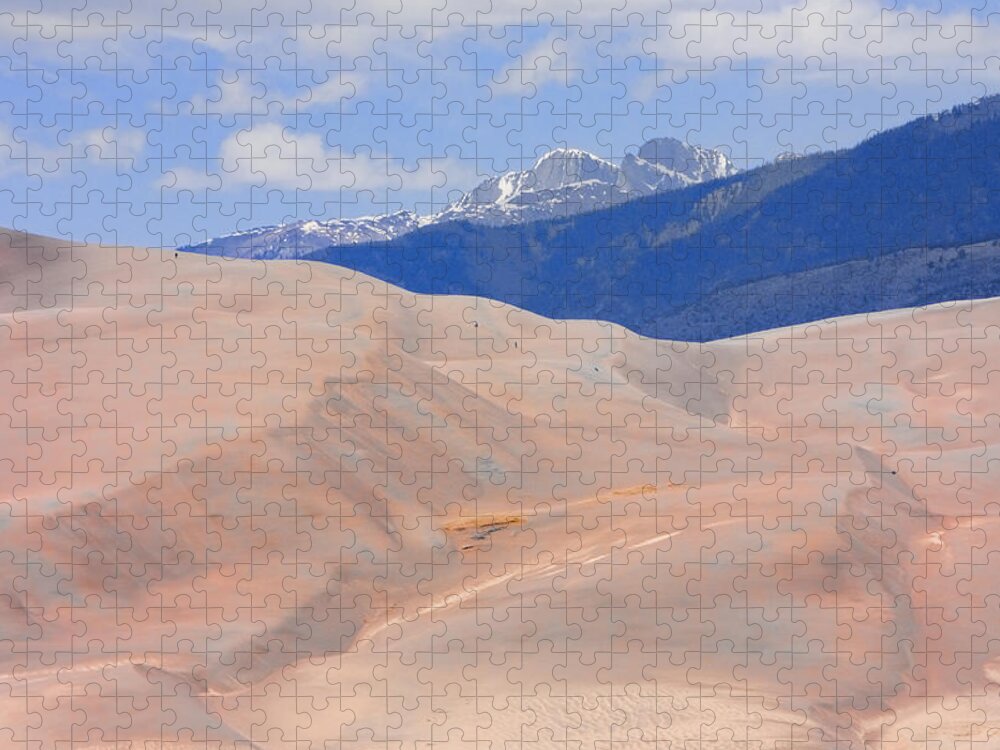 the Great Colorado Sand Dunes Jigsaw Puzzle featuring the photograph Great Colorado Sand Dunes by James BO Insogna