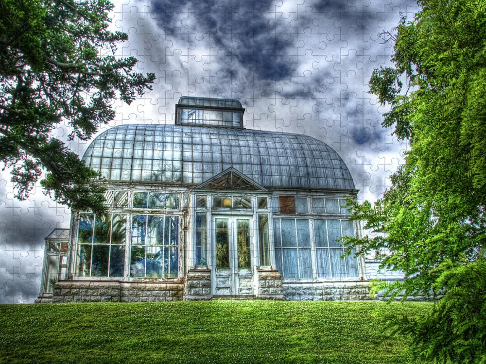 Buffalo Jigsaw Puzzle featuring the photograph Greenhouse at Botanical Gardens by Tammy Wetzel