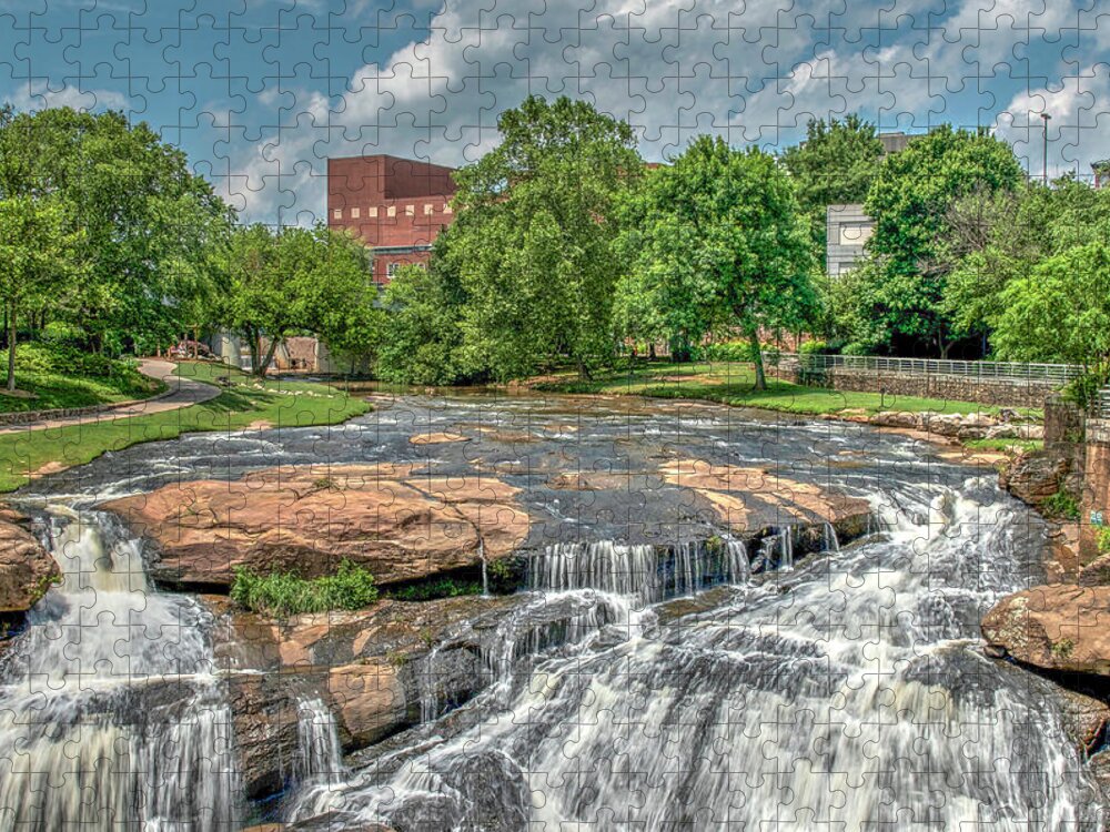 Greenville Jigsaw Puzzle featuring the photograph Greenville by the River by Blaine Owens