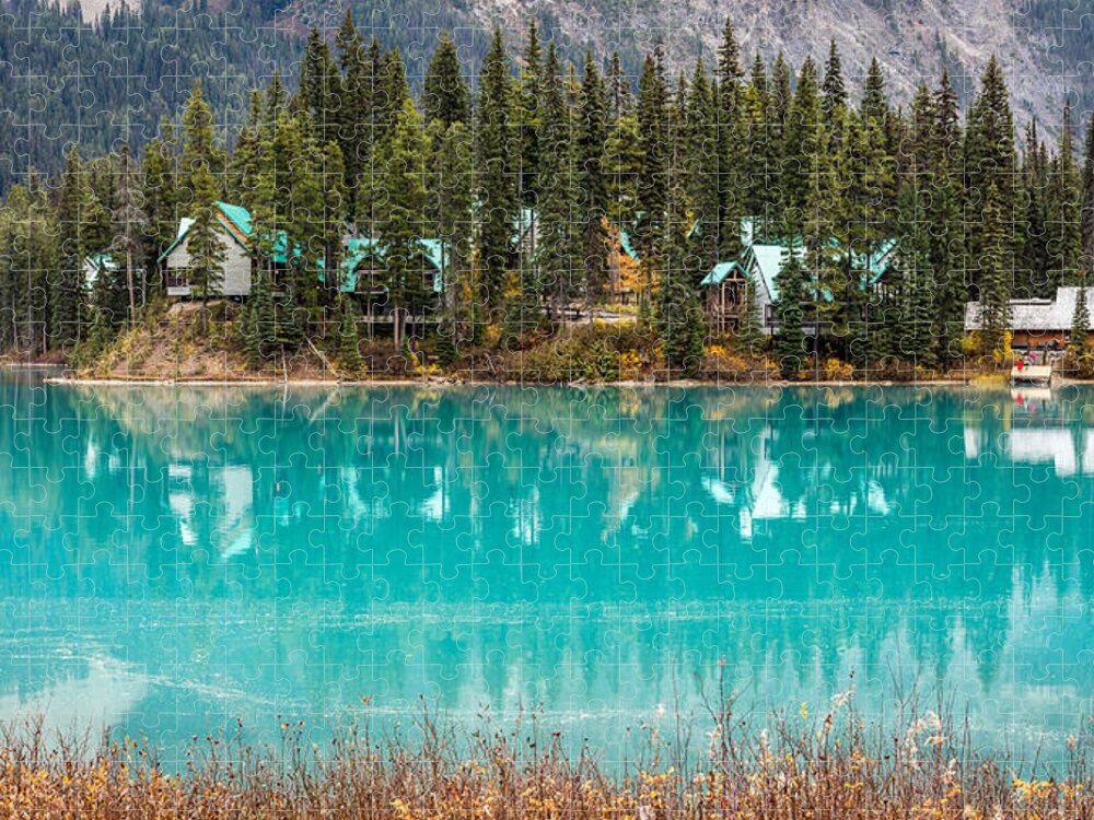 Emerald Lake Jigsaw Puzzle featuring the photograph Emerald Lake by Pierre Leclerc Photography