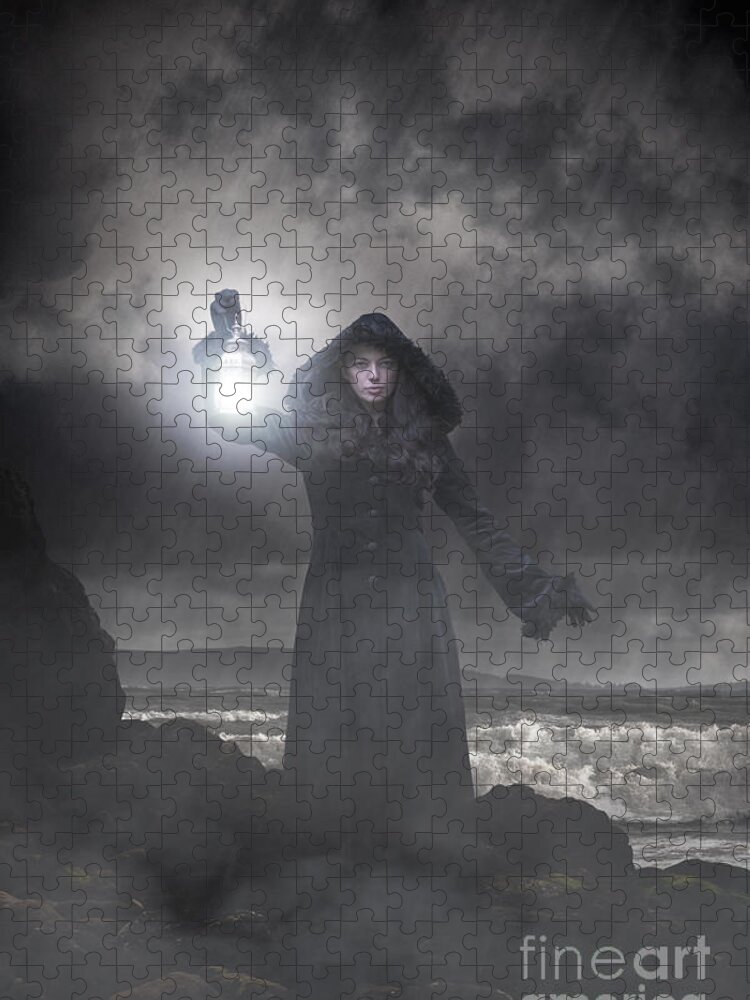 Woman Jigsaw Puzzle featuring the photograph Guiding light by Clayton Bastiani