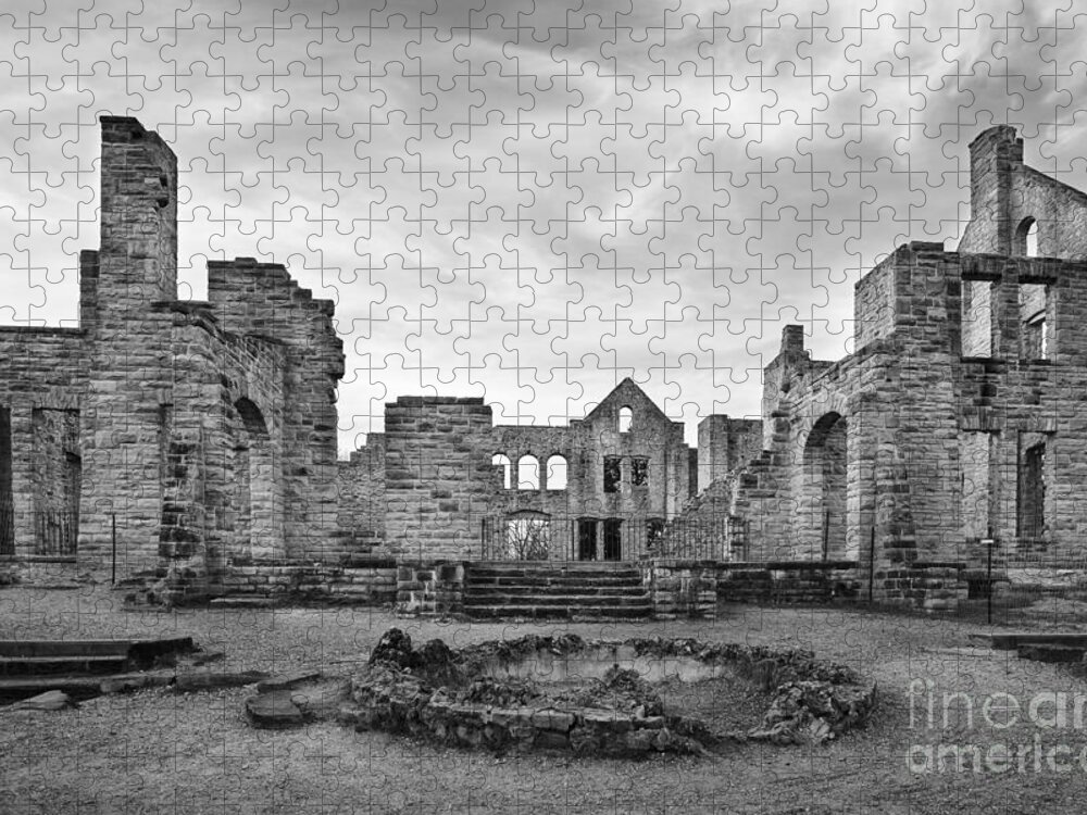 Ha Ha Tonka Jigsaw Puzzle featuring the photograph Ha Ha Tonka Ruins by Dennis Hedberg