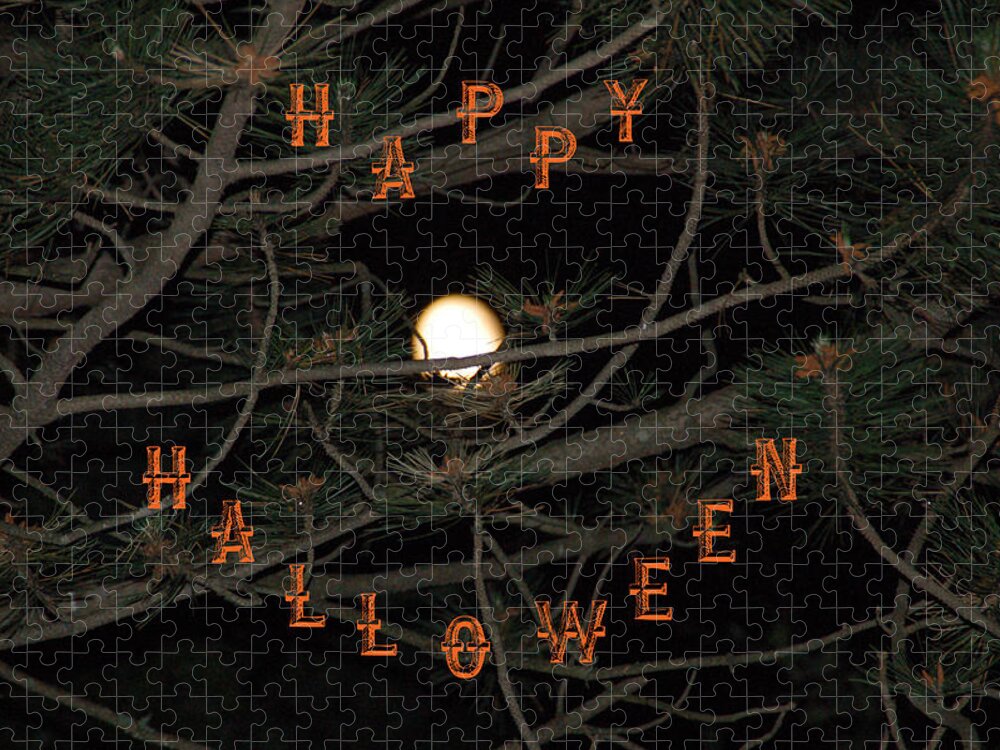 Halloween Jigsaw Puzzle featuring the photograph Halloween Card by Aimee L Maher ALM GALLERY