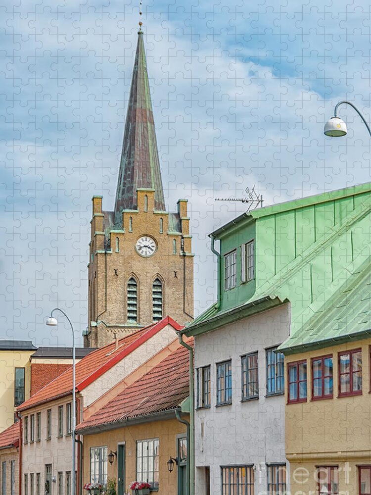 House Jigsaw Puzzle featuring the photograph Halmstad Street Scene by Antony McAulay