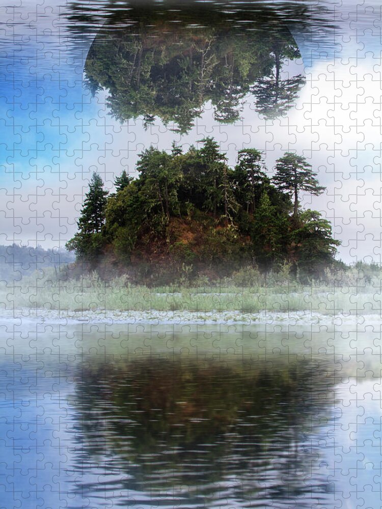 Appalachia Jigsaw Puzzle featuring the photograph Hanging In The Clouds by Debra and Dave Vanderlaan